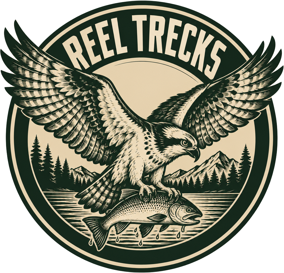 Reel Trecks — osprey badge logo